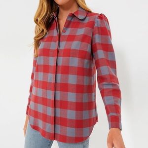 Tuckernuck Red Plaid Saranac Shirt, Size XS